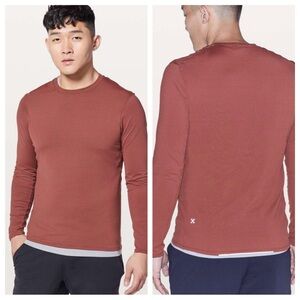 Lululemon | Men’s Drysense Mesh Long Sleeve Smoky Red Athletic Anti-Cling Sweat